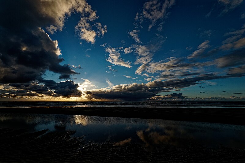 File:Texel - North Sea Beach between Paal 9 & 8 - View WSW V.jpg