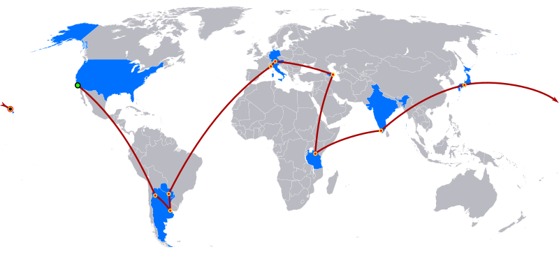 File:The Amazing Race 20 map.svg