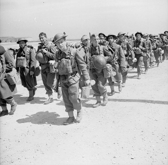 British troops of the 2nd BEF move up to the front, June 1940