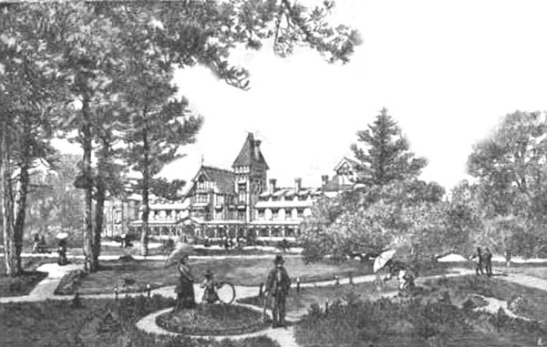Drawing of grounds from the book Mexico, California and Arizona; being a new and revised edition of Old Mexico and her lost provinces.(1900)