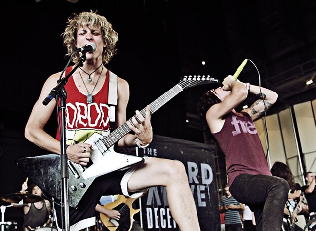 The Word Alive performing at Warped Tour 2010