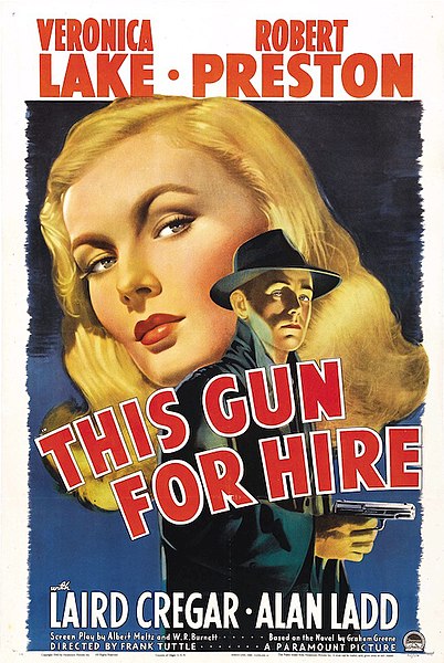 One-sheet film poster for This Gun for Hire (1942)