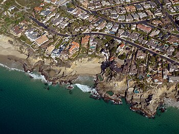 The Three Arch Bay gated community along the coastline of Laguna Beach, Orange County Three Arch Bay Photo Taken by pilot Don Ramey Logan.jpg