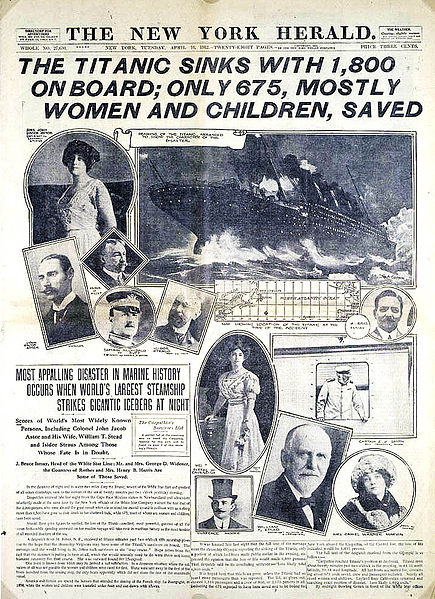 File:Titanic-New York Herald front page.jpeg