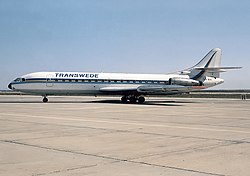 Die erste Sud Aviation Caravelle der Transwede.