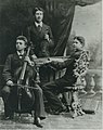 1. Trio braci: Stanisław - wiolonczela, Adam - skrzypce, Kazimierz - fortepian, ok. 1880 r.