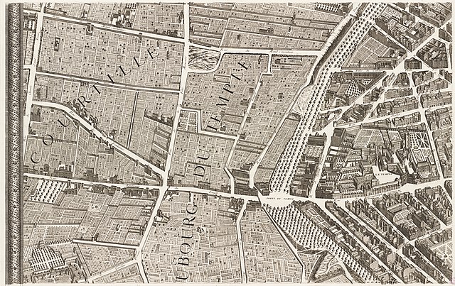 Turgot map of Paris, sheet 9