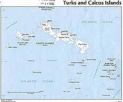Map of the Turks and Caicos Islands. Turks and Caicos Islands 1976 CIA map.jpg