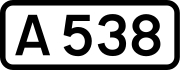 A538 Schild