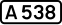 UK road A538.svg