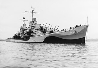 San Juan at San Francisco, 1944 USS San Juan (CL-54) off San Francisco on 14 October 1944 (19-N-90941).jpg