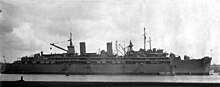 USS Sierra, AD-18, in Shanghai, China. October 12th, 1946. USS Sierra (AD-18) anchored in the Whangpoo River at Shanghai, China, on 12 October 1946.jpg