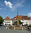 Ulm - Museum am Marktplatz mit Syrlinbrunnen