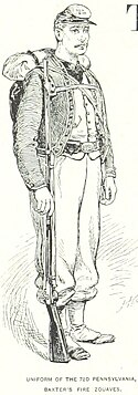 The uniform of the regiment Uniform of the 72nd Pennsylvania.jpg