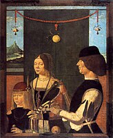 1480s. Unknown Master (Baldassare Estense?). Family of Uberto de' Sacrati