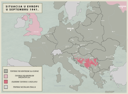 Uprising in Yugoslavia and Europe 1941.