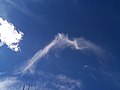 V-shaped cirrus cloud