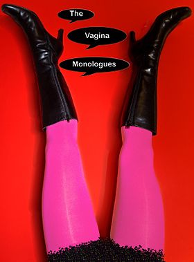 Une affiche anglophone des Monologues du vagin (2008).