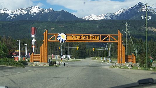 Valemount, British Columbia Sign