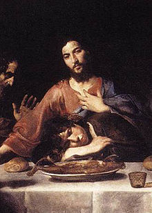 San Giovanni e Gesù all'Ultima Cena, di Valentin de Boulogne