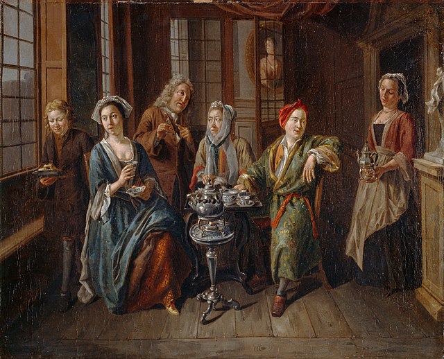 Tea party, 1720s