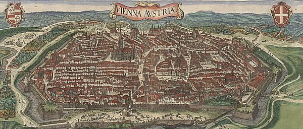 1640年加固城牆後的維也納