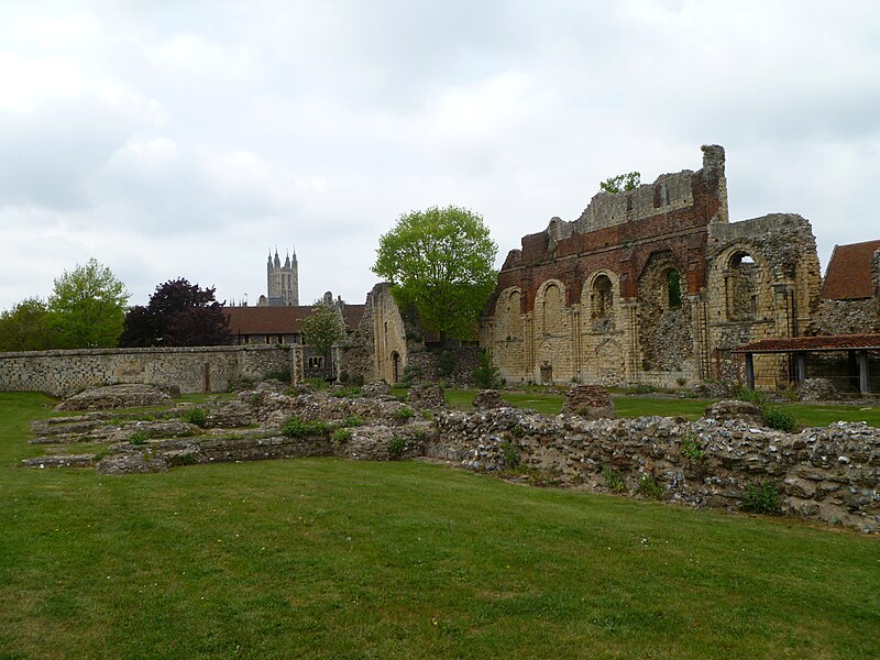 File:View of Canterbury Cathedral from St Augustine's Abbey.jpg