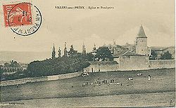 l'église et le château vers 1910