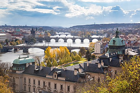 Vltava river in Prague