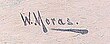 handtekening van Walter Moras