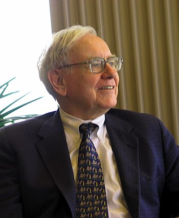 Warren Buffett speaking to a group of students...