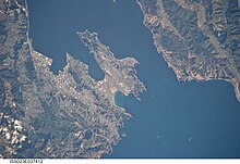 Satellite view of the Wellington area
