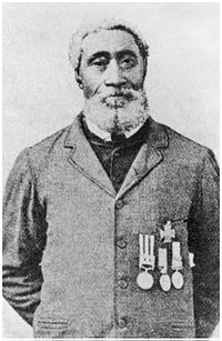William Hall of Horton, Nova Scotia was the first black man to win the Victoria Cross William Hall VC.jpg