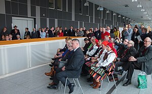 Uczestnicy otwarcia XXII Targów „Regiony Turystyczne Na Styku Kultur” w Łodzi 2016 r.