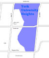 York University Heights haritası.