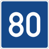 Zeichen 380-52 - Richtgeschwindigkeit 80 km-h, StVO 1992.svg