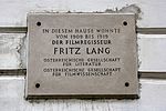 Fritz Lang - Gedenktafel