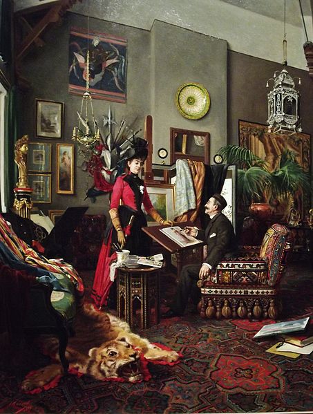 File:"In the Artist's Studio", (1889) by Édouard-Antoine Marsal.JPG