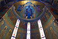 Mural on the ceiling of the Church of St. George Nea Zoe - Peristeri depicting Mary and Christ Child between angels, 20th cent.