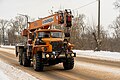 * Nomination Ural crane truck ath the Severnyi bridge photographed at winter. Velikiye Luki, Pskov Oblast, Russia. --Красный 22:25, 23 February 2024 (UTC) * Promotion  Support Good quality. --Rangan Datta Wiki 03:40, 24 February 2024 (UTC)