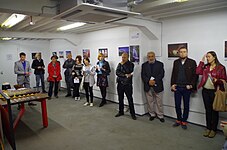 The audience of the exhibition