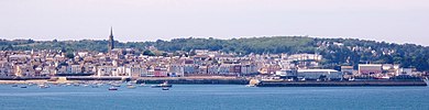 Douarnenez vu depuis les falaises de Kerlaz.