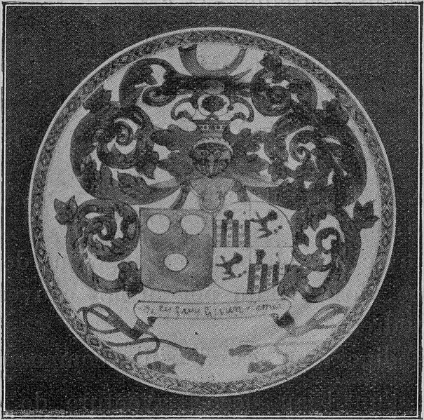 File:0266 Blue and white plate with the coats of arms of Van Bleyswijck and Van Hemert.jpg