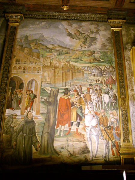 File:04 Filippo da Verona, Sant'Antonio appare al beato Lucca Belludi predicendogli l'immediata liberazione di Padova dal dominio di Ezzelino.JPG