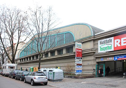 So kommt man zu dem Markthalle Tempelhof mit den Öffentlichen - Mehr zum Ort Hier