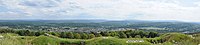 Panorama vu du belvédère, au dessus du fort du Mont Bart.