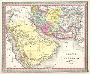 300px 1850 mitchell map of arabia%2c persia%2c afghanistan   geographicus   arabia mitchell 1850