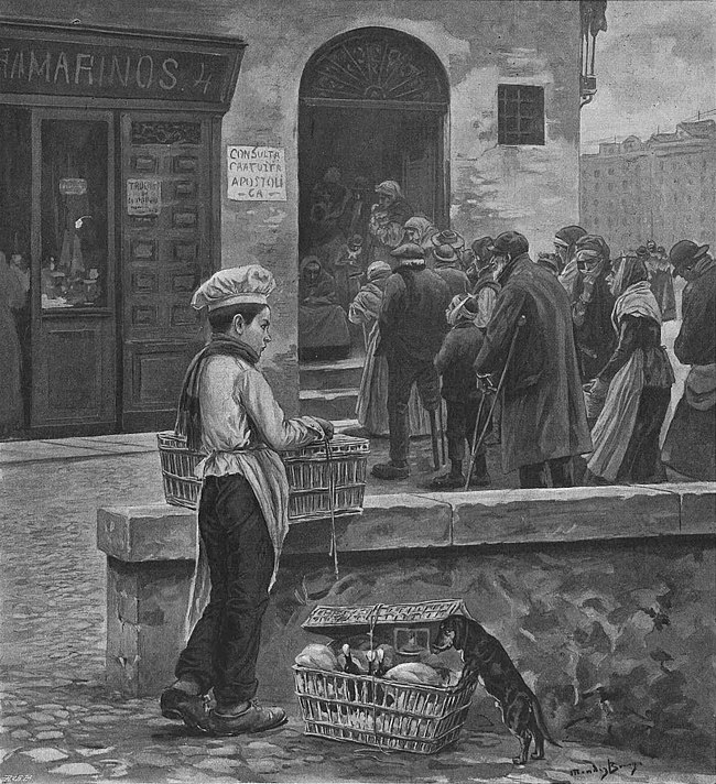 «La consulta de los apóstoles del agua en Madrid» (1897).