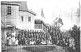 A group of Russian immigrants at the Holy Resurrection Orthodox Church in 1915