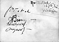 Signatures of Four Comrades of Andrzej